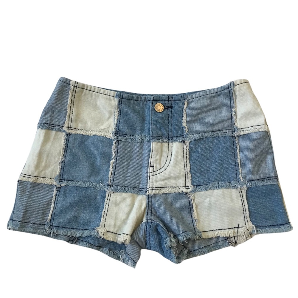 BDG patchwork Jean shorts - Picture 3 of 11
